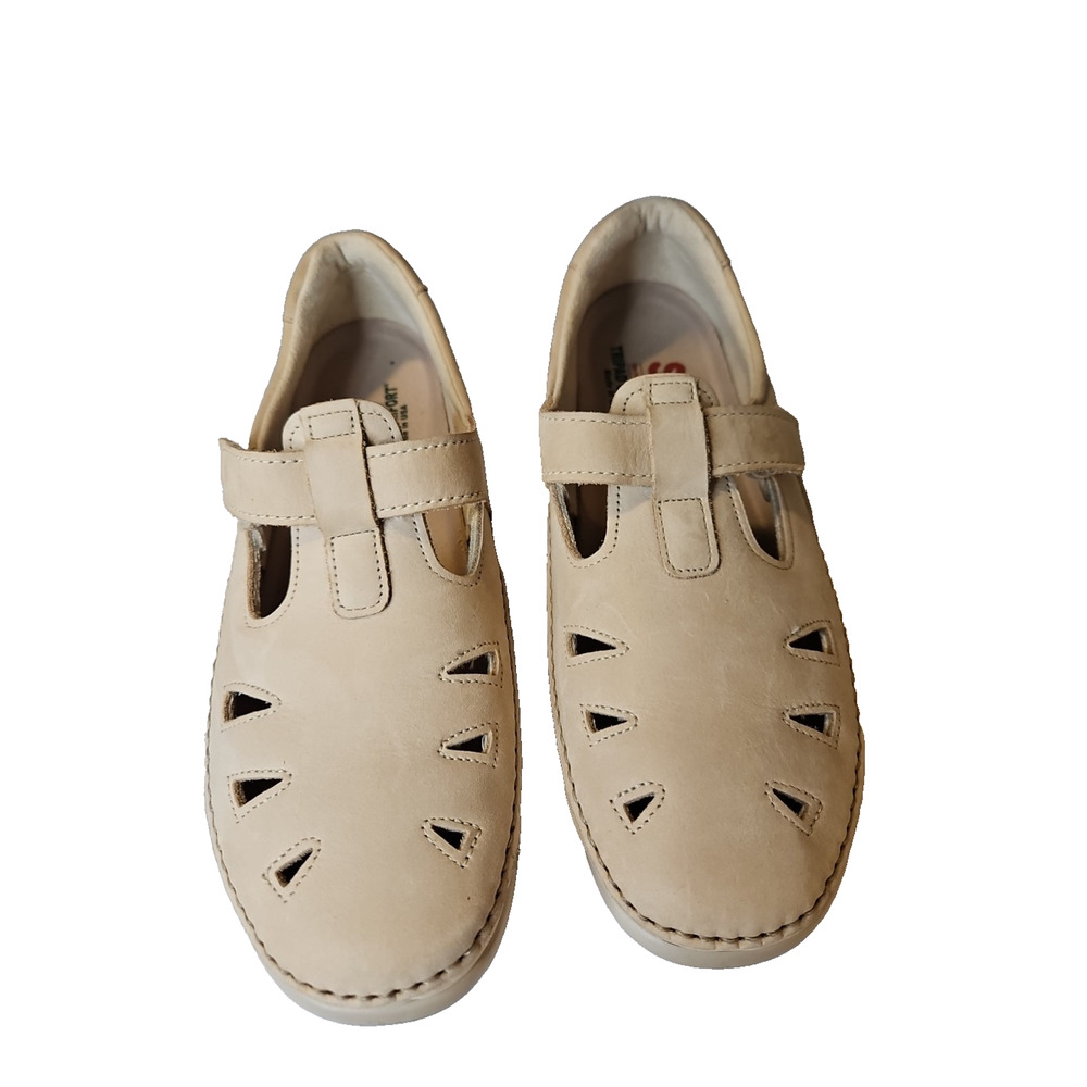 SAS Womens Roamer Slip On Loafer Mary Jane Taupe Size 10 Leather Tripad Comfort